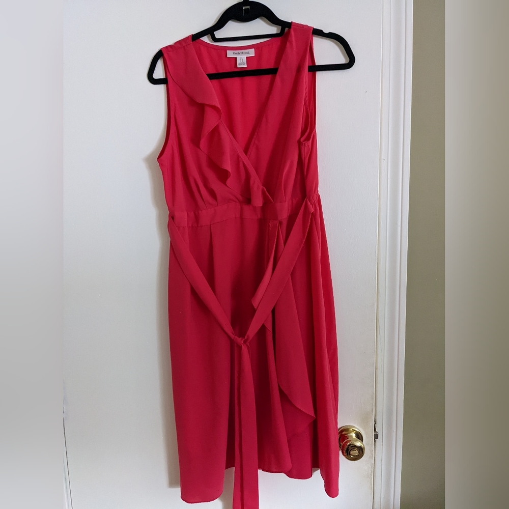 Motherhood Maternity, size L pink dress